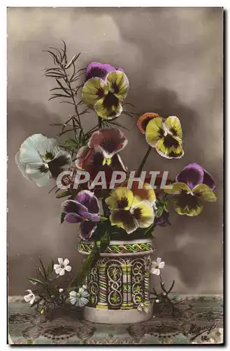 Cartes postales Fantaisie Fleurs