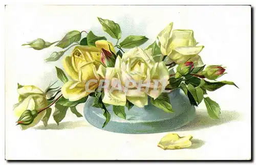 Cartes postales Fantaisie Fleurs