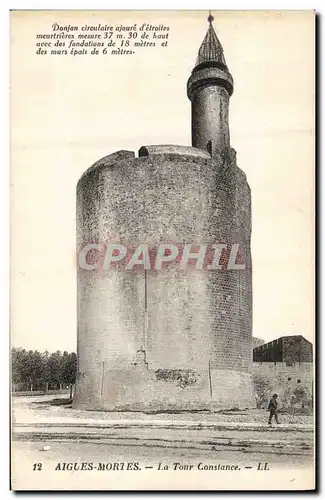 Cartes postales Phare Aigues Mortes La Tour Constance