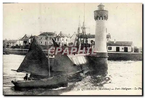 Cartes postales Phare Port Haliguen Quiberon Bateau