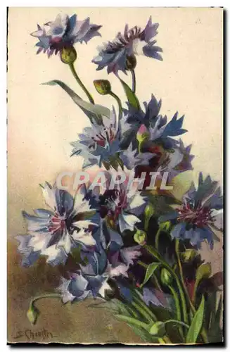 Cartes postales Fantaisie Fleurs