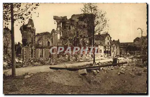 Cartes postales moderne Militaria Nantes apres les bombardements le Quai Malakoff