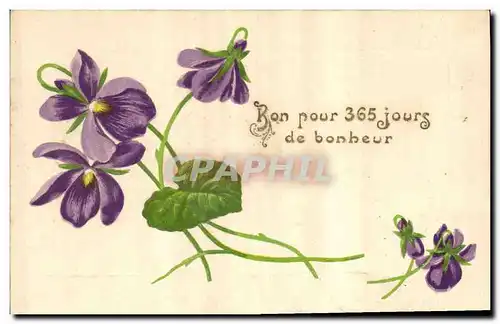 Cartes postales Fantaisie Fleurs