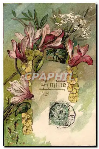 Cartes postales Fantaisie Fleurs