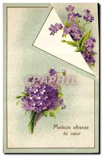 Cartes postales Fantaisie Fleurs