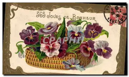 Cartes postales Fantaisie Fleurs