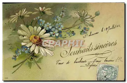 Cartes postales Fantaisie Fleurs