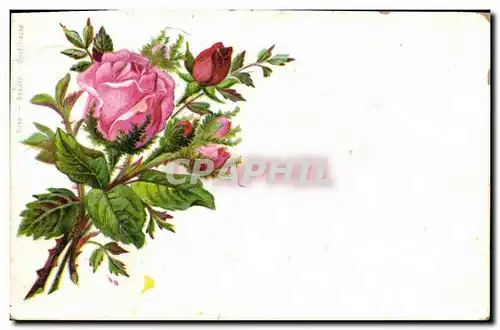 Cartes postales Fantaisie Fleurs