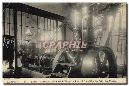 Cartes postales Phare d&#39Eckmuhl Saint Pierre Penmarch La salle des machines