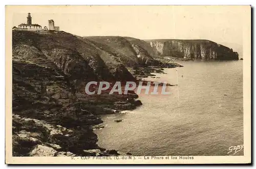 Cartes postales Phare Cap Frehel Le phare et les Houles