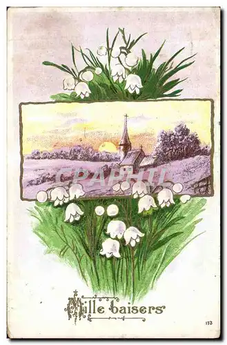 Cartes postales Fantaisie Fleurs Muguet