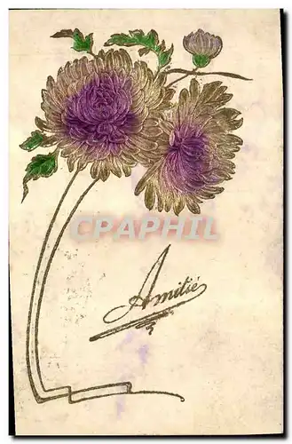 Cartes postales Fantaisie Fleurs