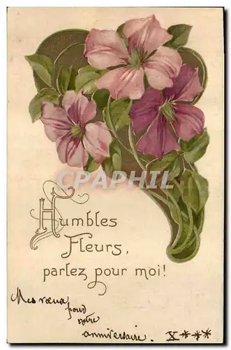 Cartes postales Fantaisie Fleurs