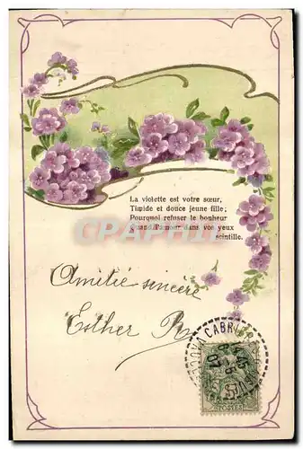 Cartes postales Fantaisie Fleurs