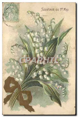 Cartes postales Fantaisie Fleurs Muguet