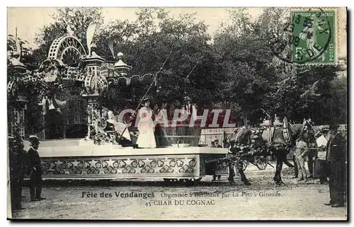 Cartes postales Vin Fete des Vendanges La Petite Gironde Char du Cognac