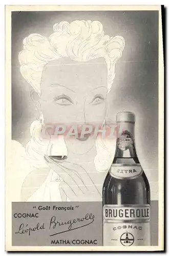 Cartes postales Publicite Cognac Leopold Brugerolle Matha Cognac