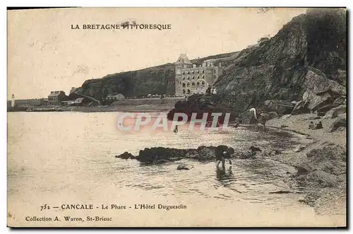 Cartes postales Phare L&#39Hotel Duguesclin Cancale