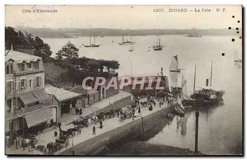 Cartes postales Phare Dinard La cale Bateau