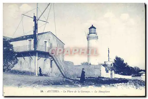 Cartes postales Antibes Le Phare de la Garoupe Le Semaphore