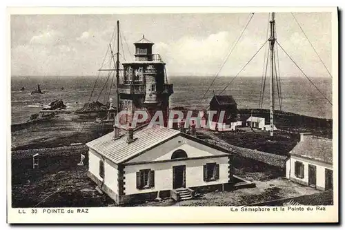 Cartes postales Pointe du Raz Le Semaphore et la Pointe du Raz