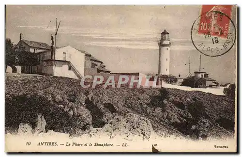 Cartes postales Antibes Le Phare et le Semaphore