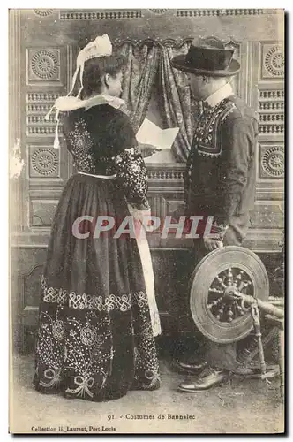 Cartes postales Folklore Costumes de Bannalec