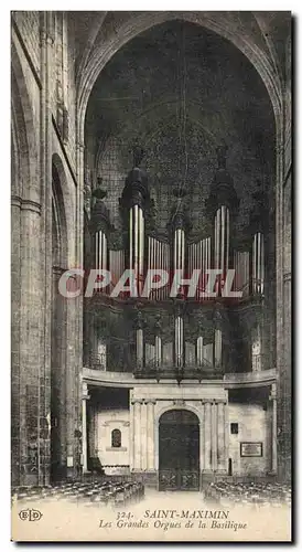 Cartes postales Orgue Saint Maximin Les grands orgues de la basilique