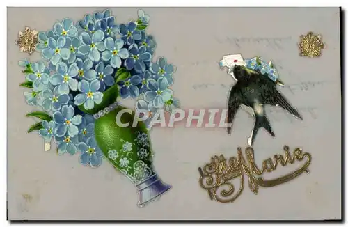 Cartes postales Fantaisie Carte transparente Fleurs