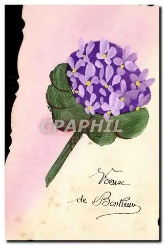 Cartes postales Fantaisie Fleurs (dessin a la main)