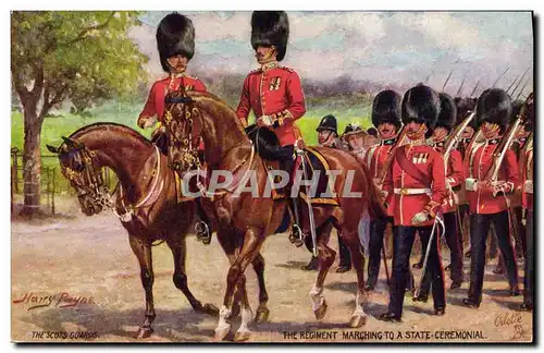 Cartes postales Militaria The Regiment marching to a state Ceremonial