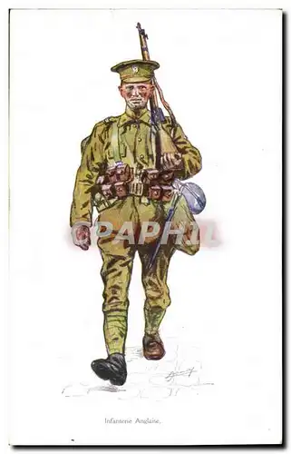 Cartes postales Militaria Infanterie Anglaise