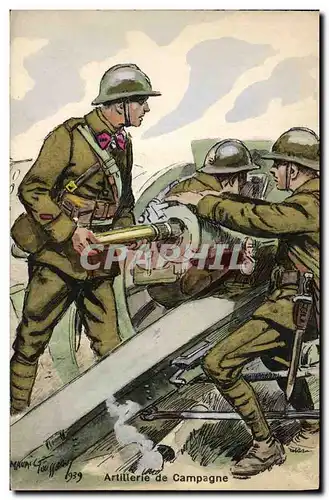 Cartes postales Militaria Artillerie de campagne