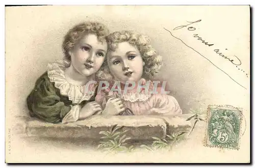 Cartes postales Fantaisie Enfants Poupee