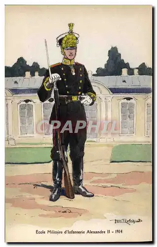 Cartes postales Militaria Ecole militaire d'infanterie Alexandre II 1914