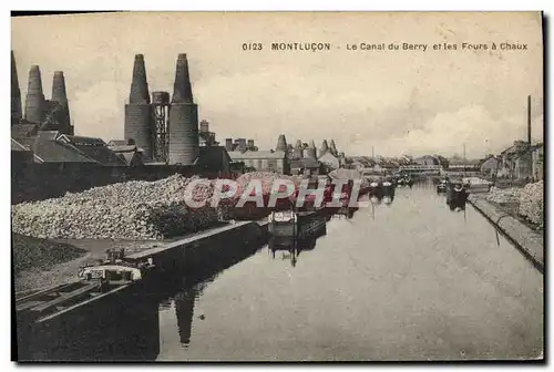 Cartes postales Montlucon Le canal d Berry et les fours a chaux