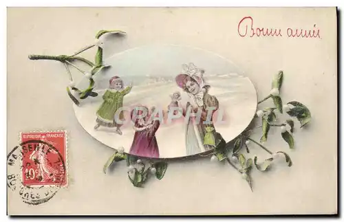 Cartes postales Fantaisie Enfant Poupee Femme