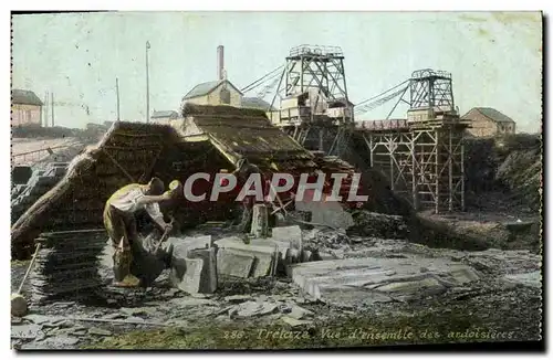 Cartes postales Carrieres Trelaze Vue d'ensemble des ardoisiers