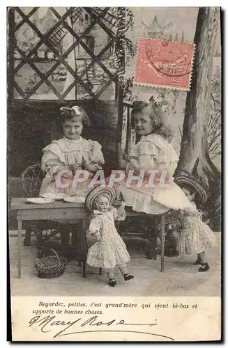 Cartes postales Fantaisie Enfants Poupee