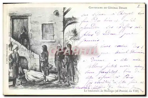 Cartes postales Militaria Centenaire du General Desaix Le lendemain de Marengo