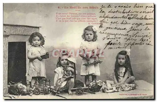 Cartes postales Fantaisie Enfants Le Noel de nos bebes Poupee