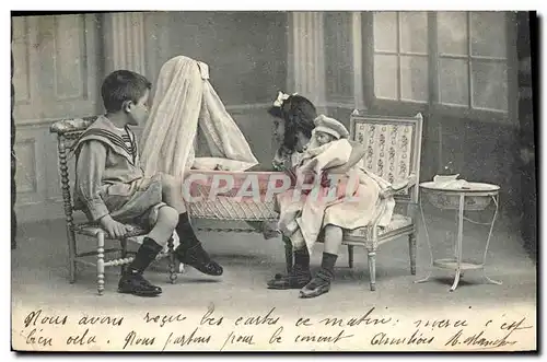 Cartes postales Fantaisie Enfants Poupee