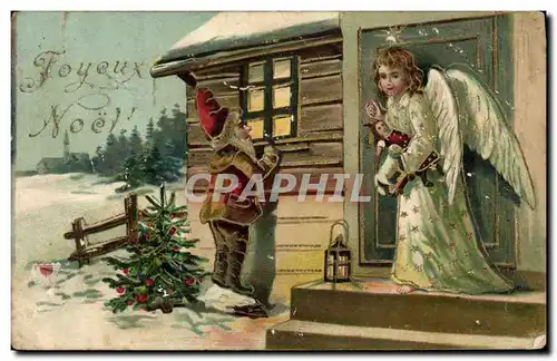 Cartes postales Fantaisie Enfant Poupee Ange Noel