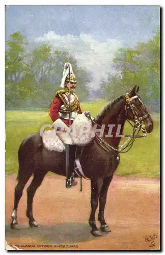 Cartes postales Militaria Guards Officer Kings Guard Cavalier