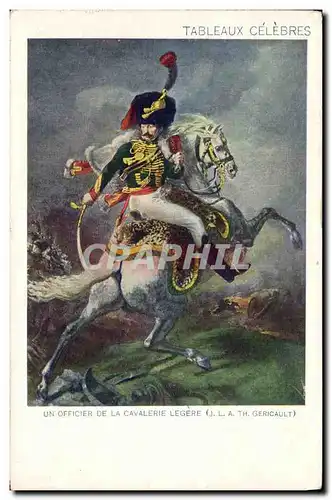 Cartes postales Militaria Un officier de la cavalerie legere Gericault