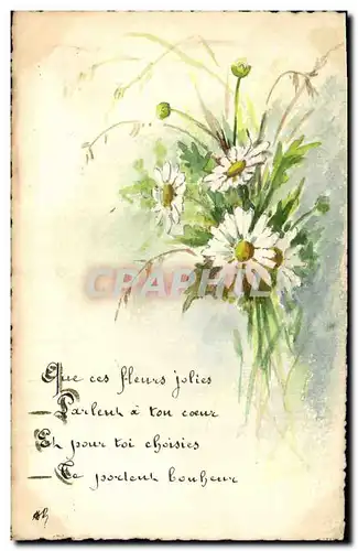 Cartes postales Fantaisie (dessin a la main) Fleurs