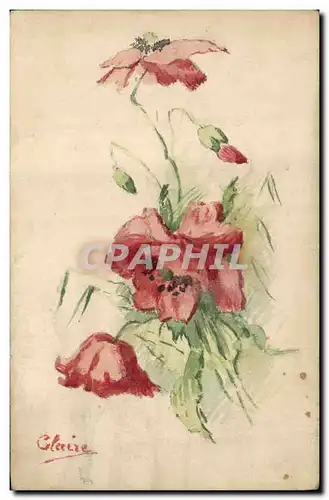 Cartes postales Fantaisie (dessin a la main) Fleurs