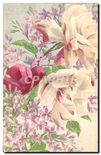 Cartes postales Fantaisie (dessin a la main ) Fleurs