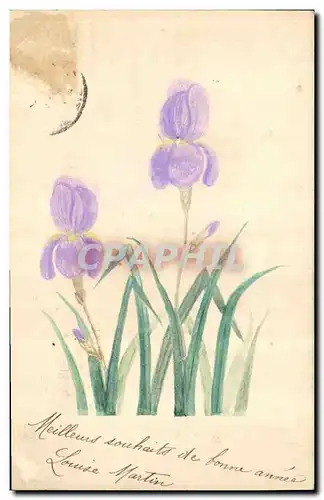 Cartes postales Fantaisie (dessin a la main ) Fleurs