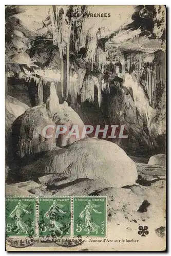 Cartes postales Grottes de Betharram Jeanne d'Arc sur le bucher